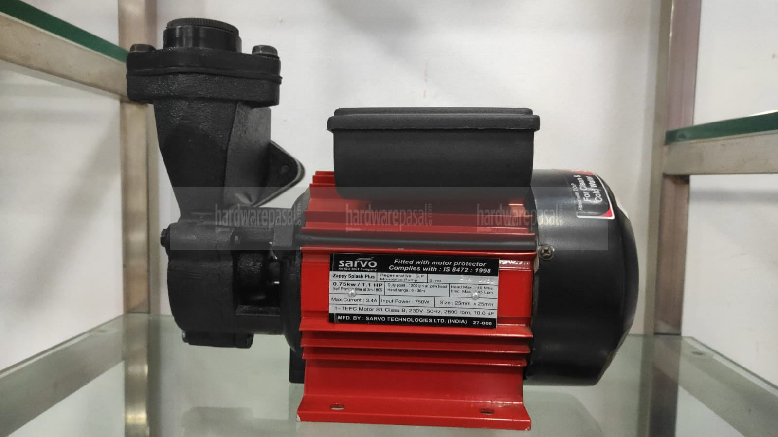 Sarvo Zappy Splash Plus 1Hp Monoblok Pump