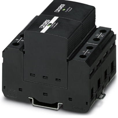Phoenix Surge Protection Device (SPD) , Type 1 +2 Combined Lightning Current and Surge Arrester, SPN FLT-BK 350/1+1/FM 2906390