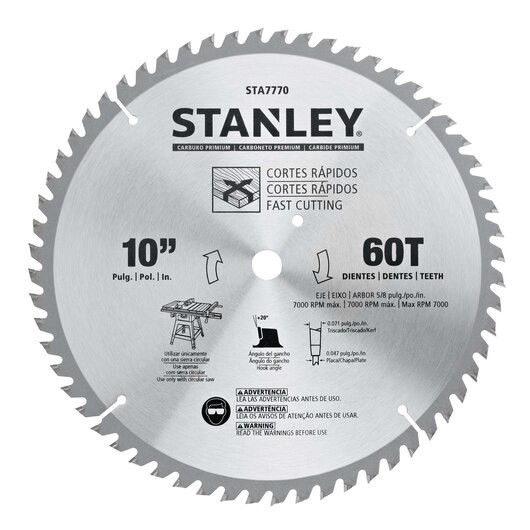 Stanley 10" Mitre Saw Blade STA7770-AE