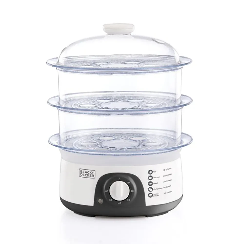 Black+Decker 3 Tier Food Steamer HS6000-B5