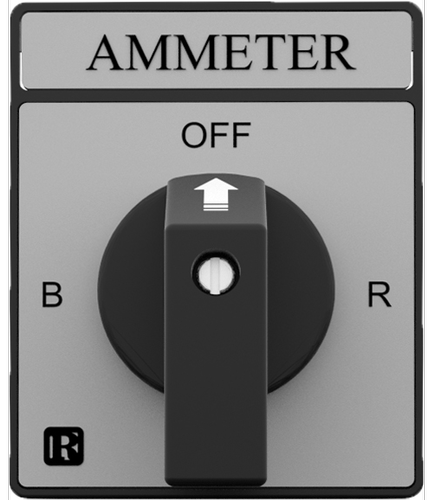 Rishabh Cam Switch LR Instruments Ammeter Selection Switch With Off 4 Position, 10A