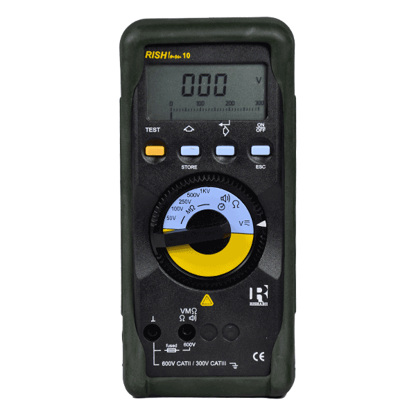 Rishabh Digital Insulation & Continuity Tester For Measure Of 10Kohm-999Mohm With Selectable Test Voltage Rish Insu 10