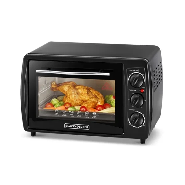 Black+Decker 19L Double Glass Toaster Oven TRO19RDG-B5