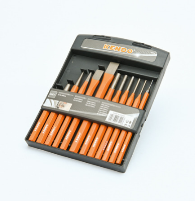 12 Pieces Points, Chisels and Punches Set