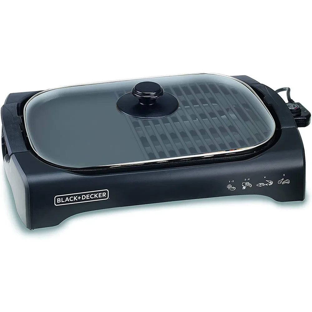 Black+Decker 2200 Watt Open Flat Grill Machine LGM70-B5