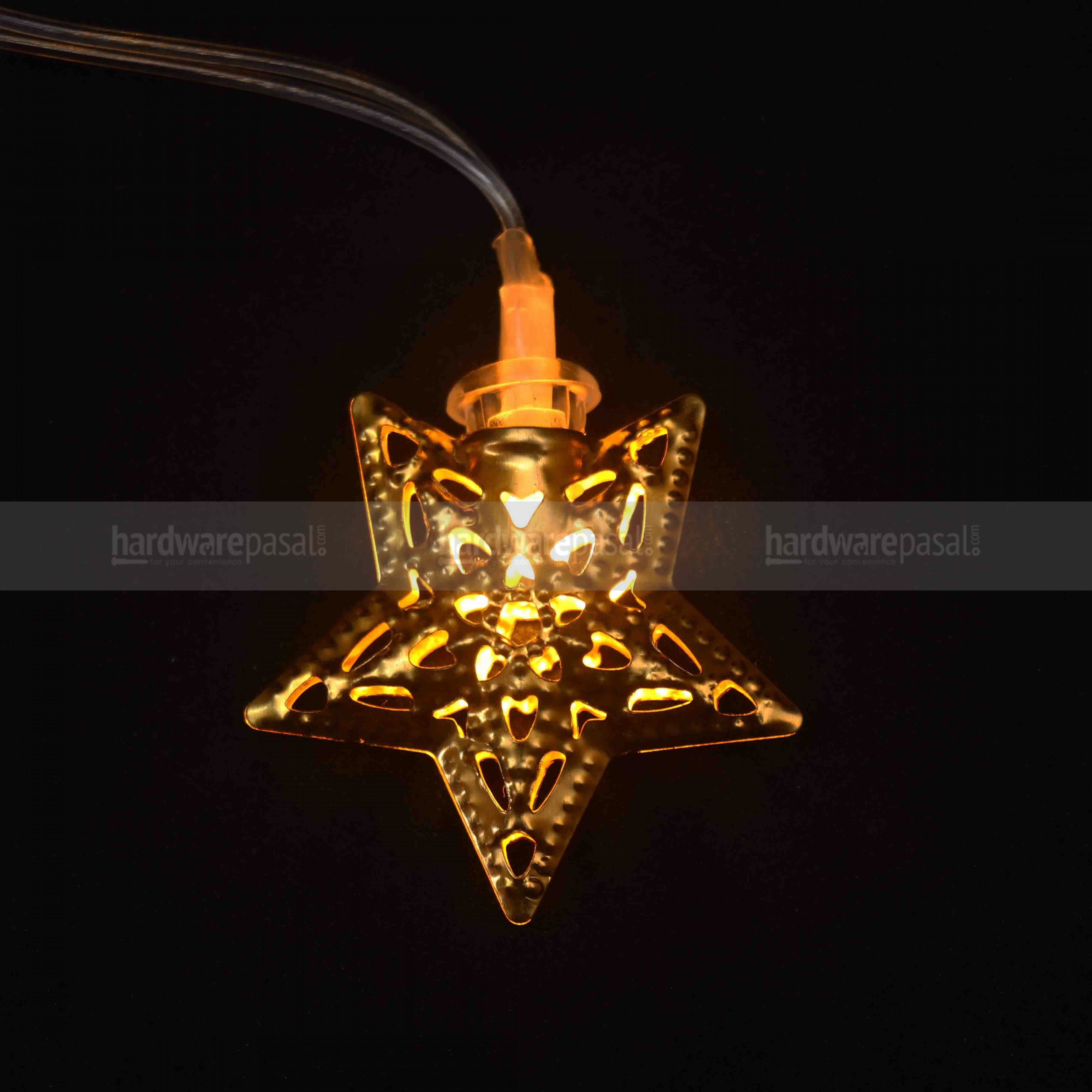 Metal crystal -  Golden Star Tihar Light