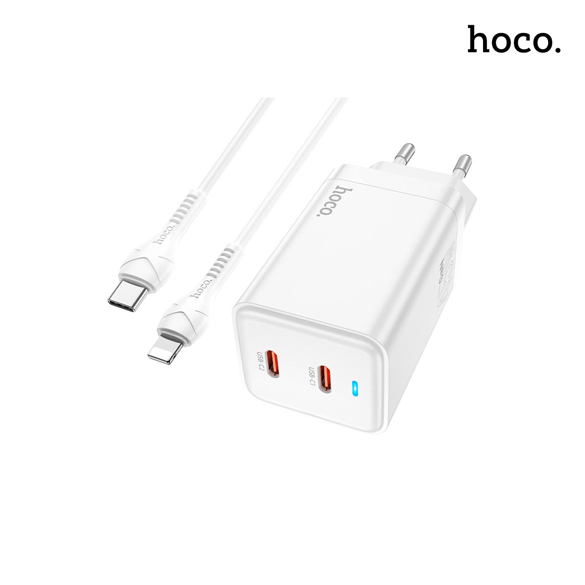HOCO Astral PD45W dual port(2C) charger set(Type-C to Type-C)(EU) N23