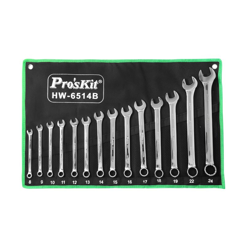 Pro'skit 14Pcs Metric Combination Wrench HW-6514B