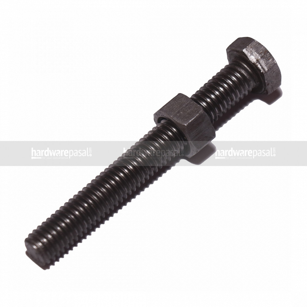 3/8" (3 Suta) MS Nut Bolt (Black)- 1KG