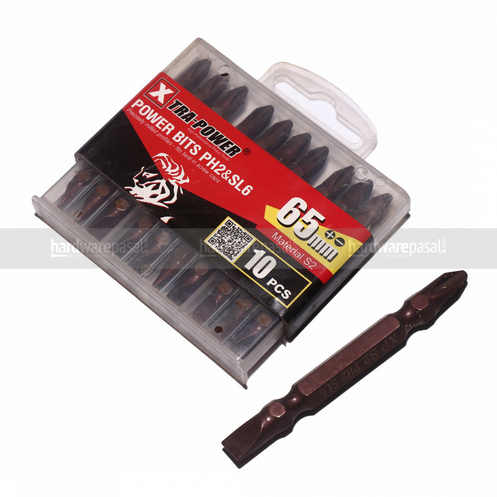 10Pcs PH2 & SL6 Screwdriver bit Set