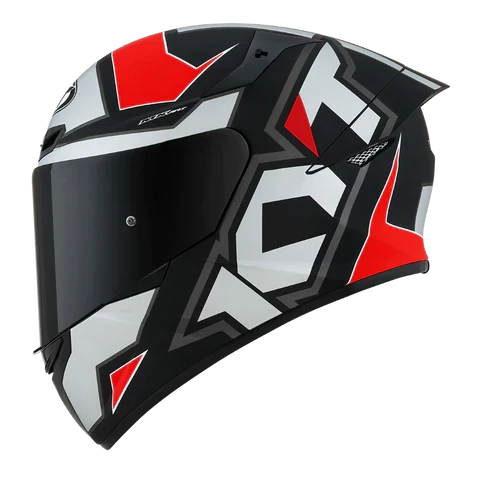 KYT Helmet- Electron Grey Red (Matt)