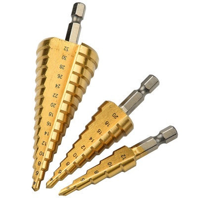 3Pcs HSS Step Drill Set