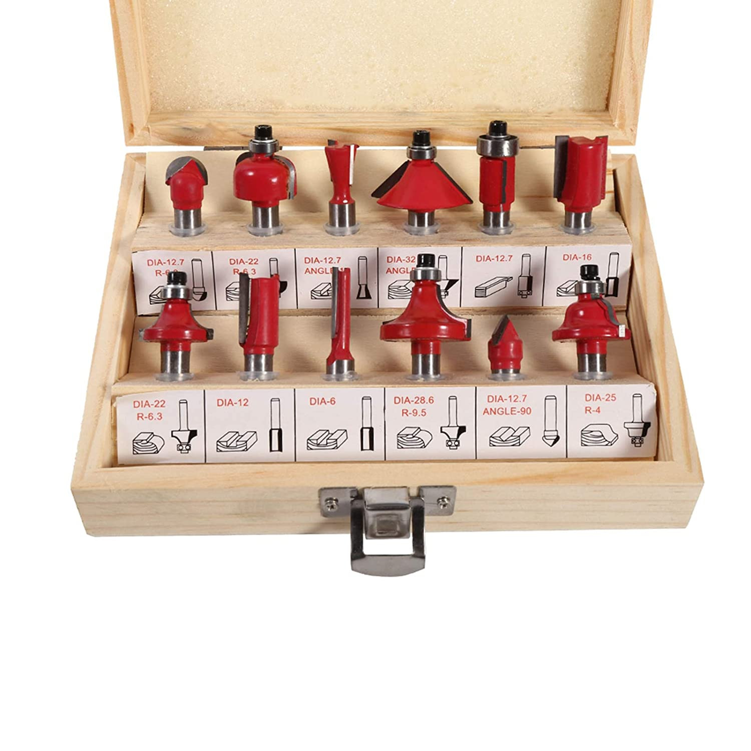 9 Jacks 12Pcs Router Bit Set