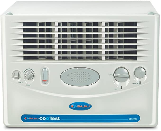 Bajaj 32L Window Air Cooler -White/Blue SB2003