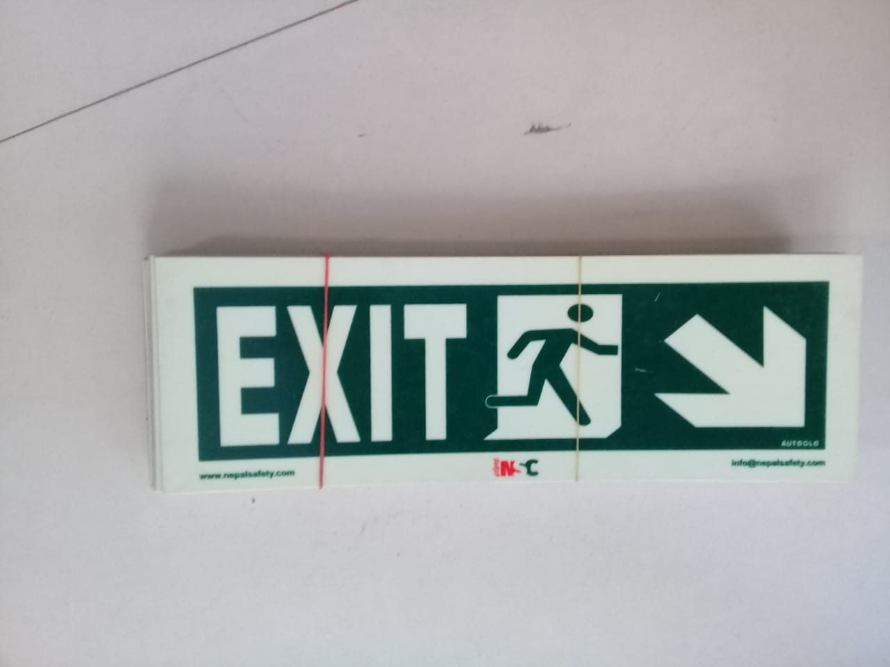 Fire exit signage