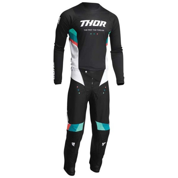 Thor MX Pulse React White Black Riding Jersey