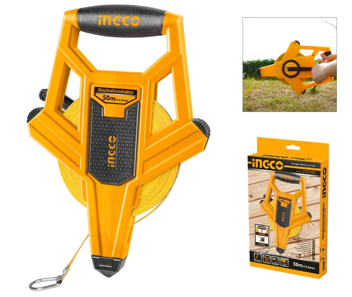 Ingco 50m Fiberglass Measuring Tape HFMT8350