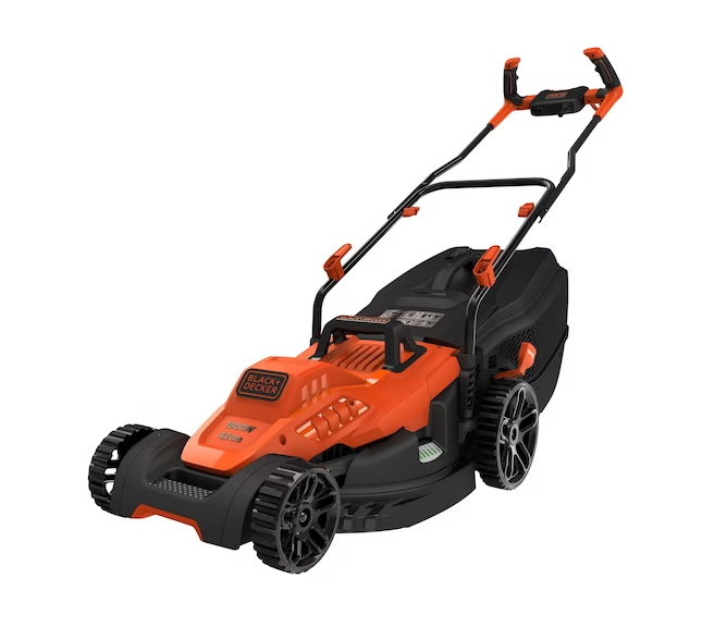 Black+Deckers 1800W 42 cm Lawn Mower With Ergonomic Handle Design BEMW481BH-GB