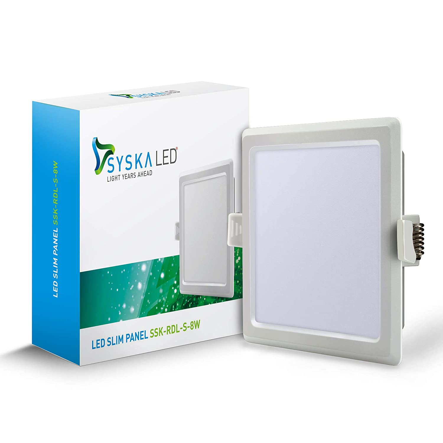 Syska 8W LED Slim Recessed Panel RDL Square SSK-RDL-S-8W