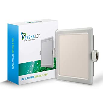 Syska 15W LED Slim Recessed Panel RDL Square SSK-RDL-S-15W