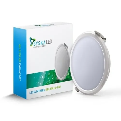 Syska 18W LED Slim Recessed Panel RDL Round SSK-RDL-R-18W