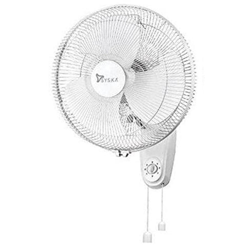 Syska 400mm Kaizen Plus Wall Fan- White SFWF10-HS