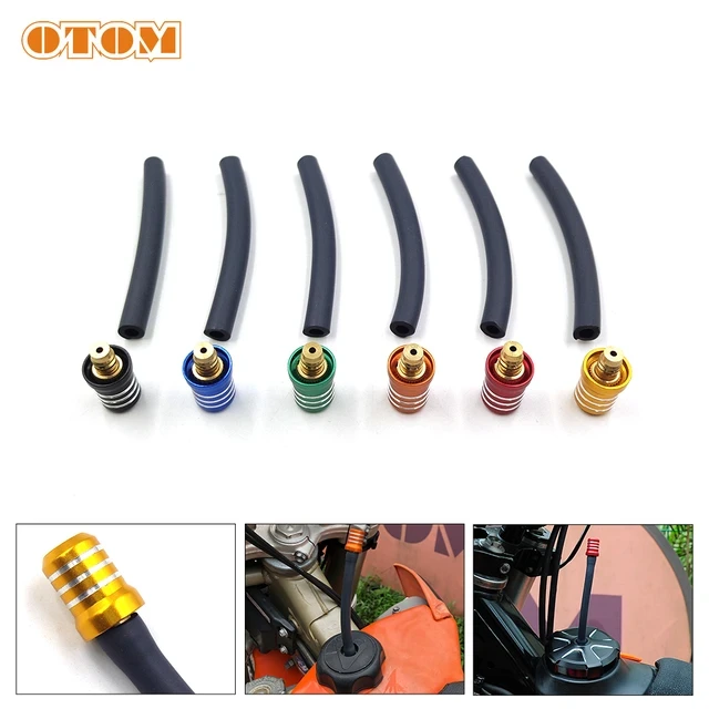 OTOM Motorcycle Tank Cell Cap Way Oil Valve
