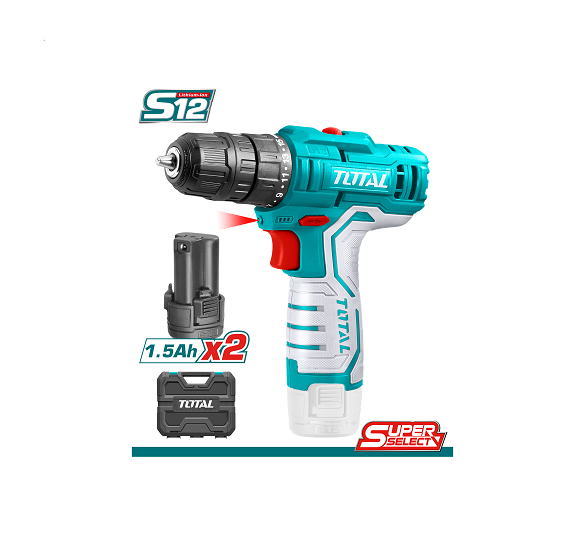 Total 12V Lithium-Ion Cordless Drill TDLI12208
