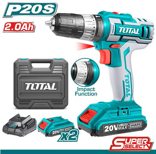 Total 20V Lithium-ion Impact Drill TIDLI200215