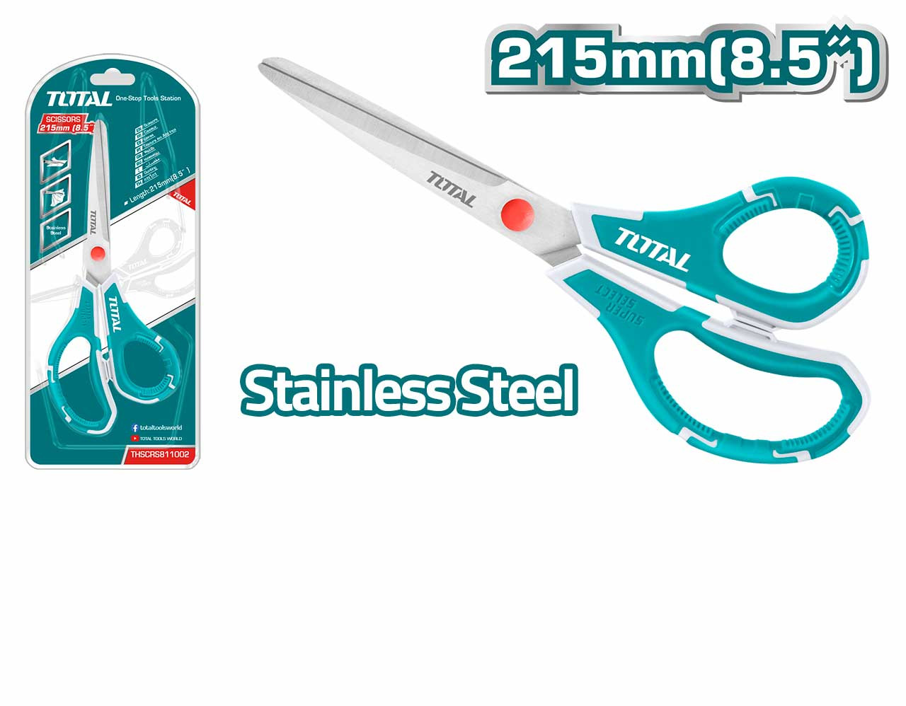 TOTAL 215mm Scissor THSCRS811002