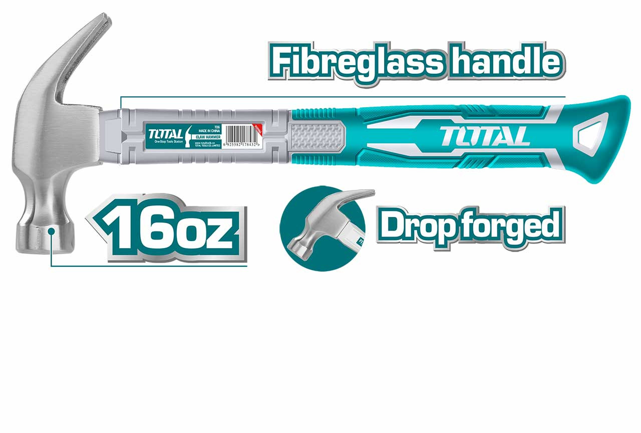 Total 450g Claw Hammer THTS7316