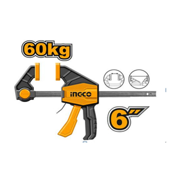 Ingco 6inch Quick Bar Clamps HQBC01601