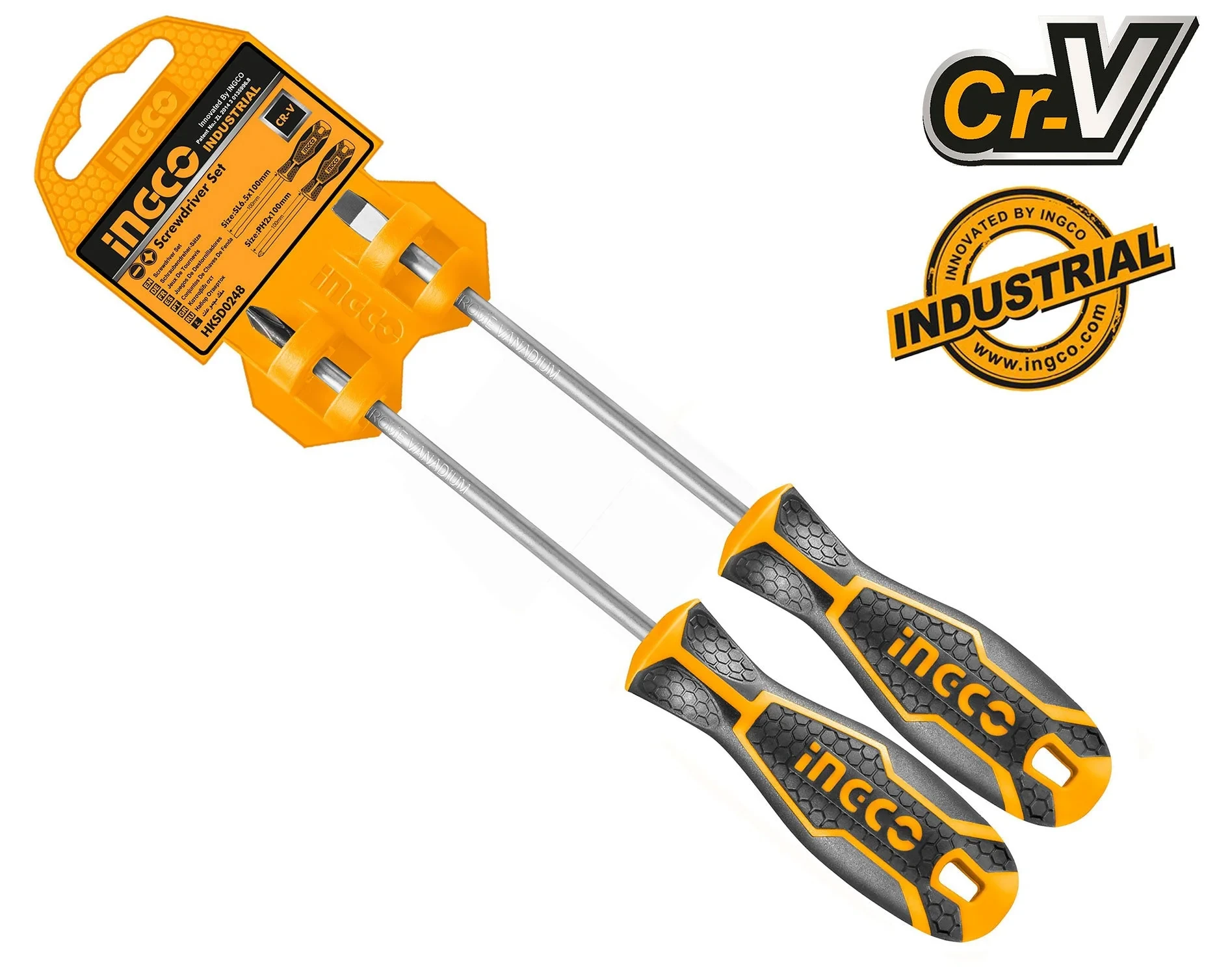 Ingco 2Pcs Screwdriver Set HKSD0248