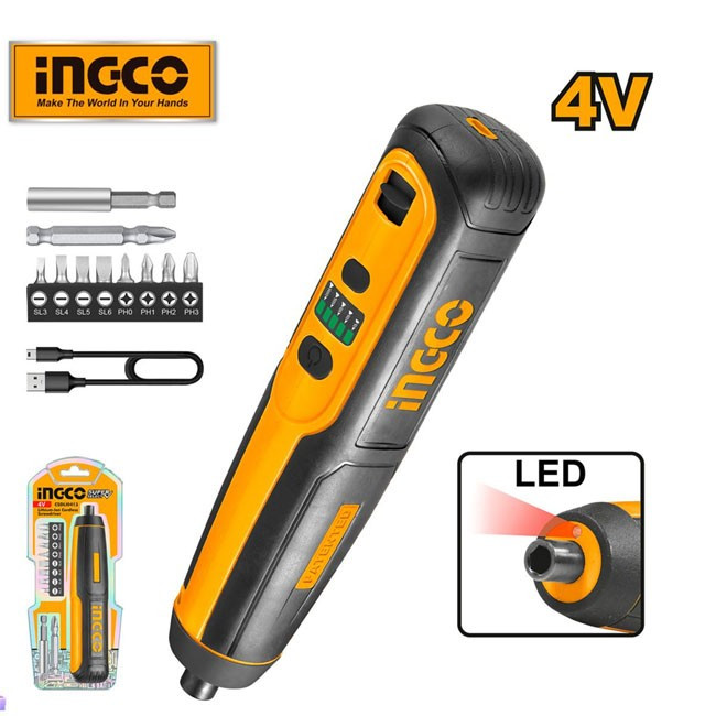Ingco 4V Lithium-ion Cordless Screwdriver CSDLI0413