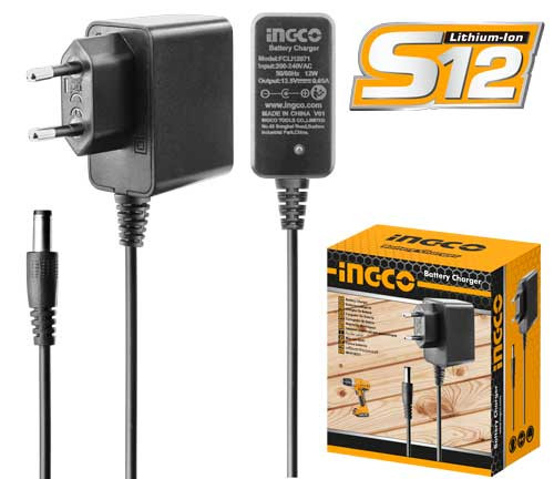 Ingco 0.65a 12 V Charger FCLI12071