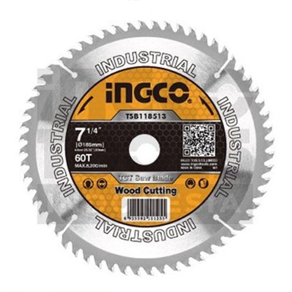 Ingco 185mm(7-1/4")  TCT Saw Blade TSB118513