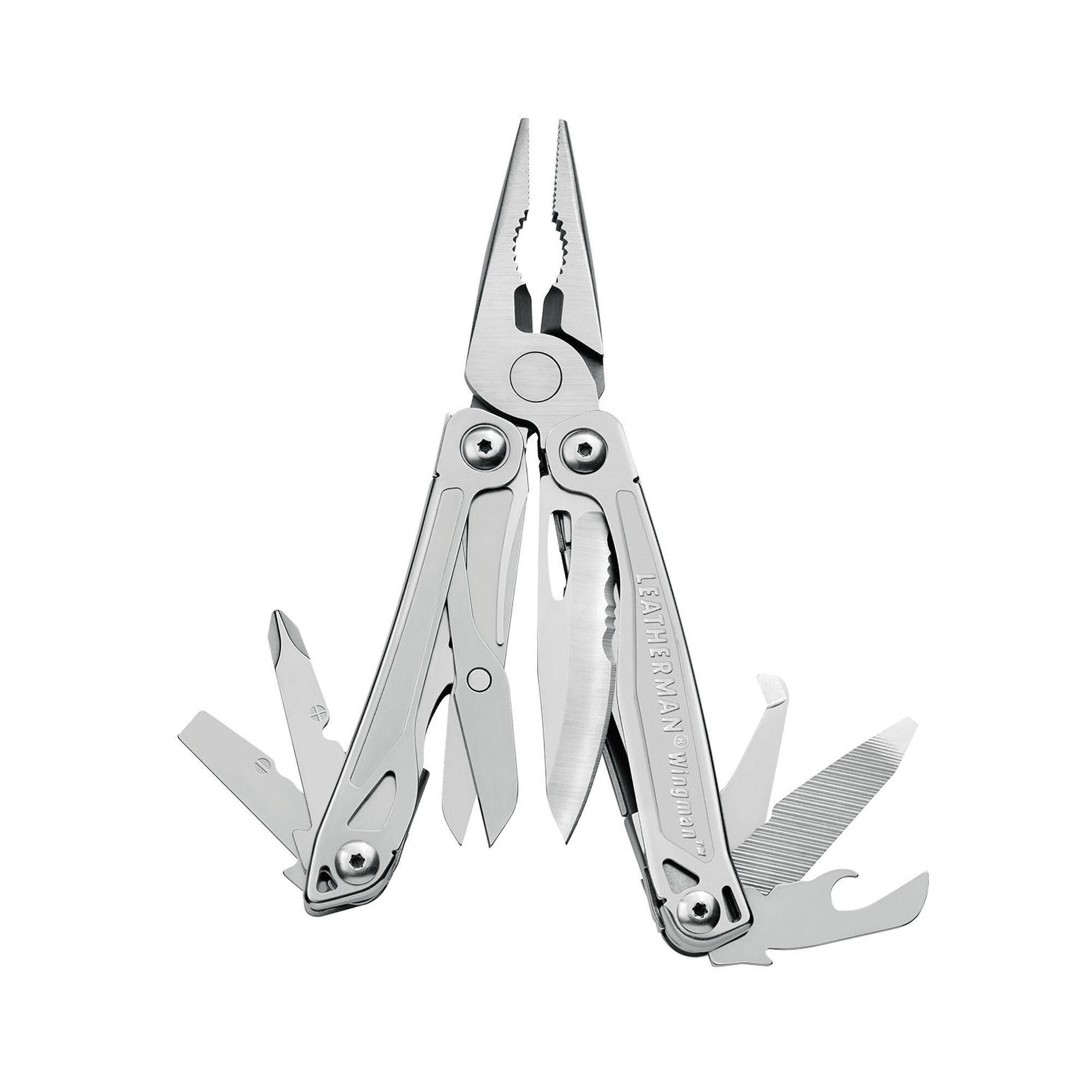 LEATHERMAN 14Tools Wingman Multitool with Spring-Action Pliers and Scissors