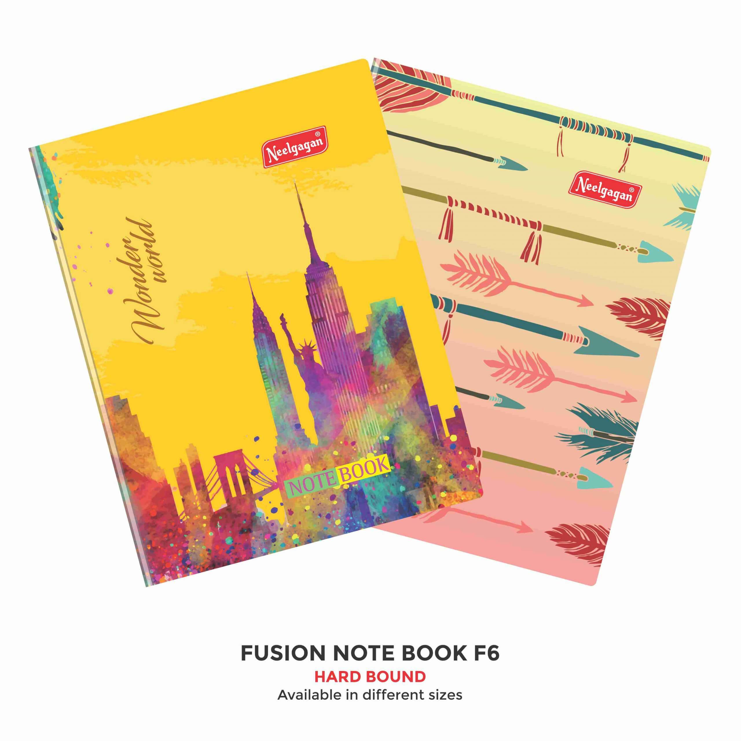 Neelgagan 16.5cm X 22.7cm 200 Pages Fusion Notebook FUSION-F6