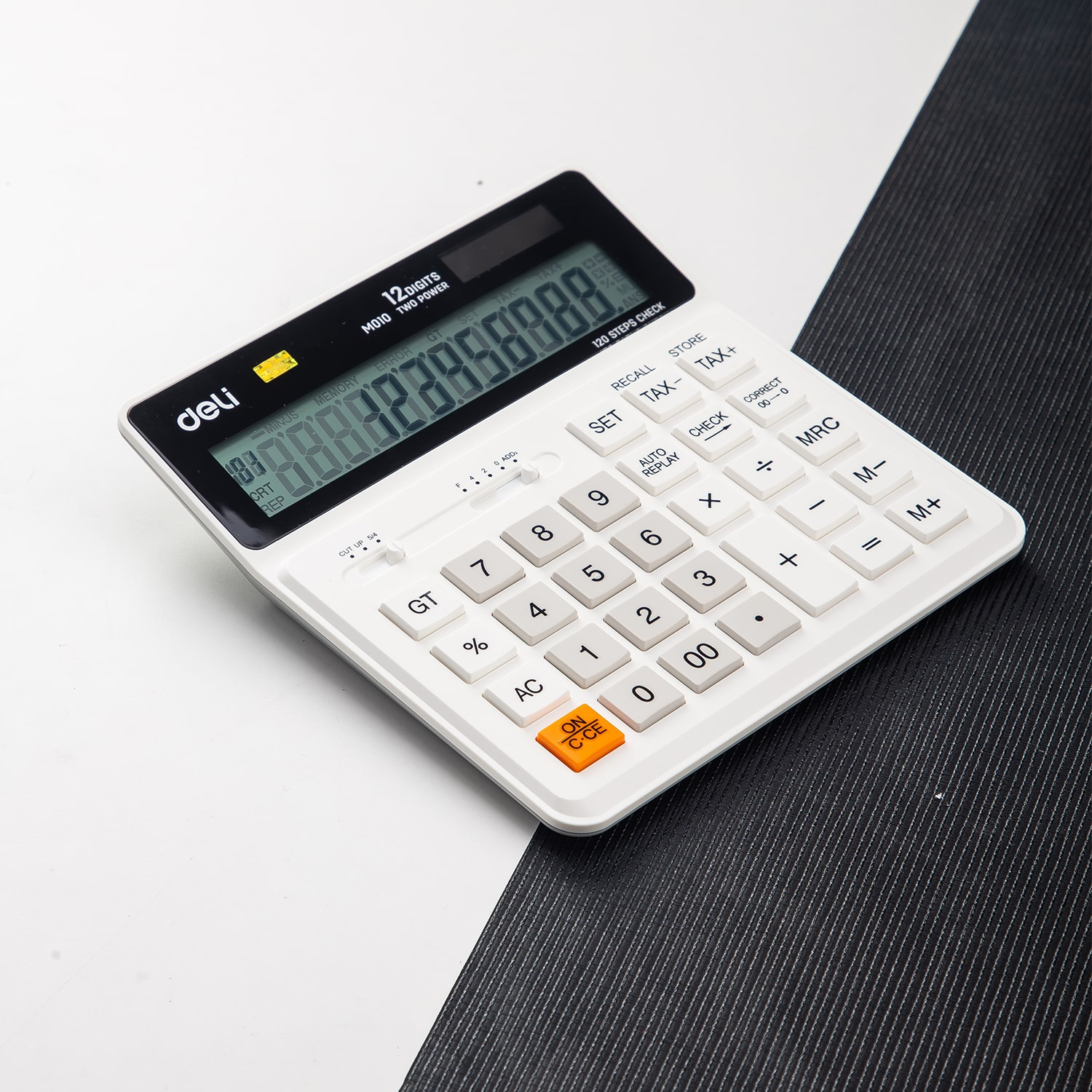 Deli 12 Digit 120-Check Calculator EM01010 EM01020