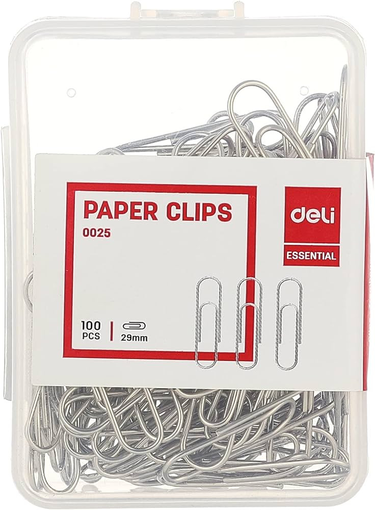 Deli 100Pcs Paper Clip E0025