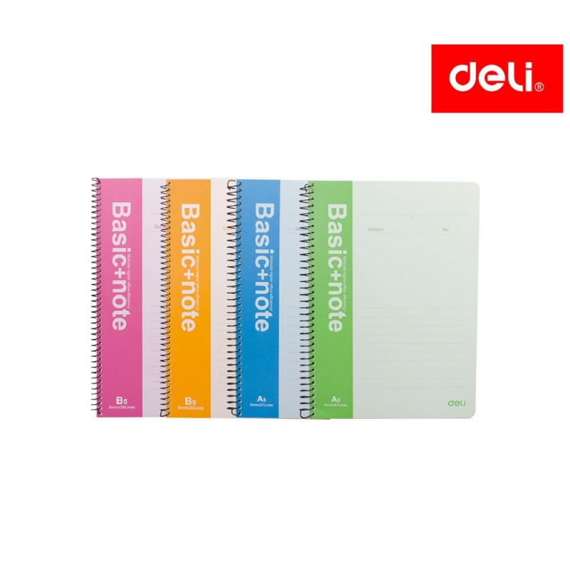 Deli 100 Sheets A5 Spiral Notebook 7685