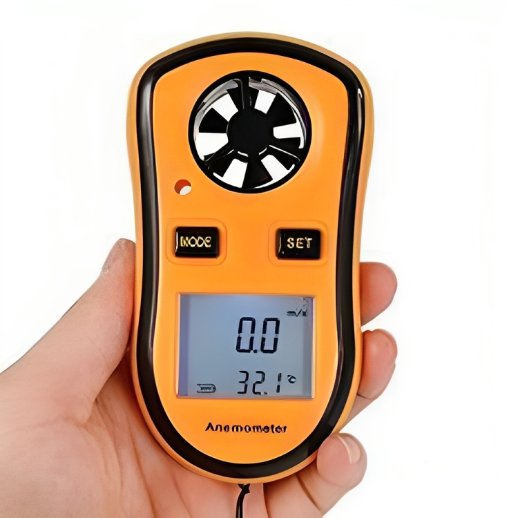 Digital Anemometer Yellow