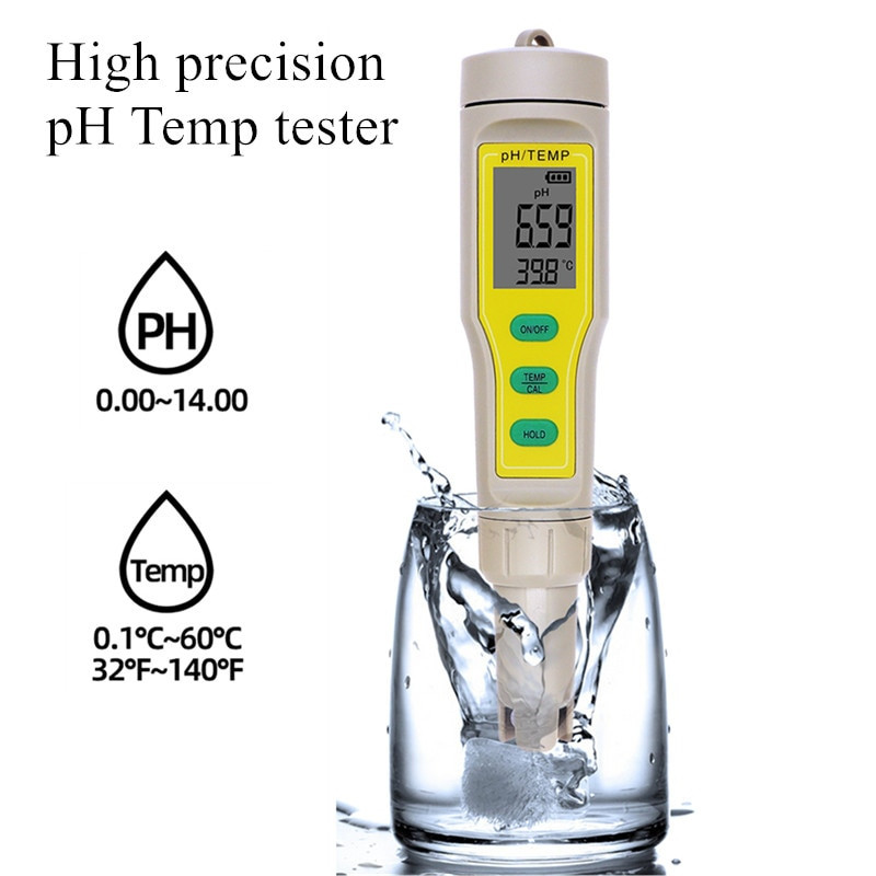 High Precision Water Ph/Temp Tester