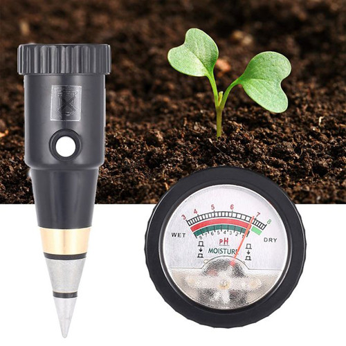 Round Type 2 in 1 Soil Ph Meter - (Ph+Moisture)