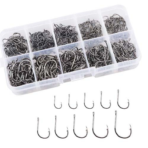 Different Sizes Fishing Hooks