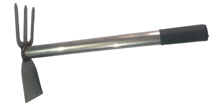 3-mouth Dual Purpose Steel Handle Hand Hoe (Kuto)