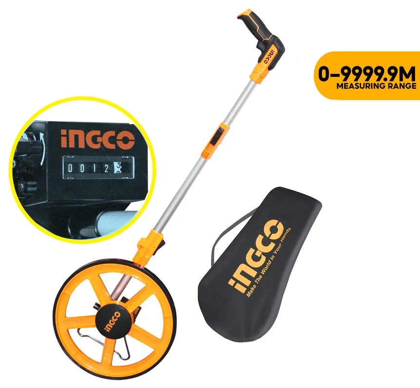 Ingco 0.1m Display Resolution Measuring Wheel HDMW45