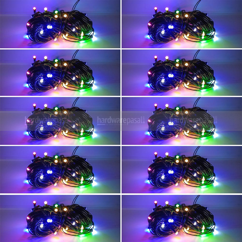 Combo Deal of 10Pcs 10Mtr Pixel Multi-Color Tihar Light