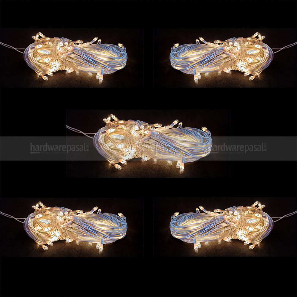 Combo Deal of 5Pcs 50 LED Rice Light- Warm