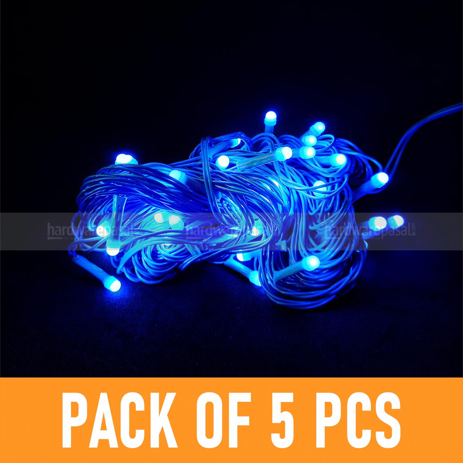 Combo of 5Pcs 10Mtr Tihar Light- Blue